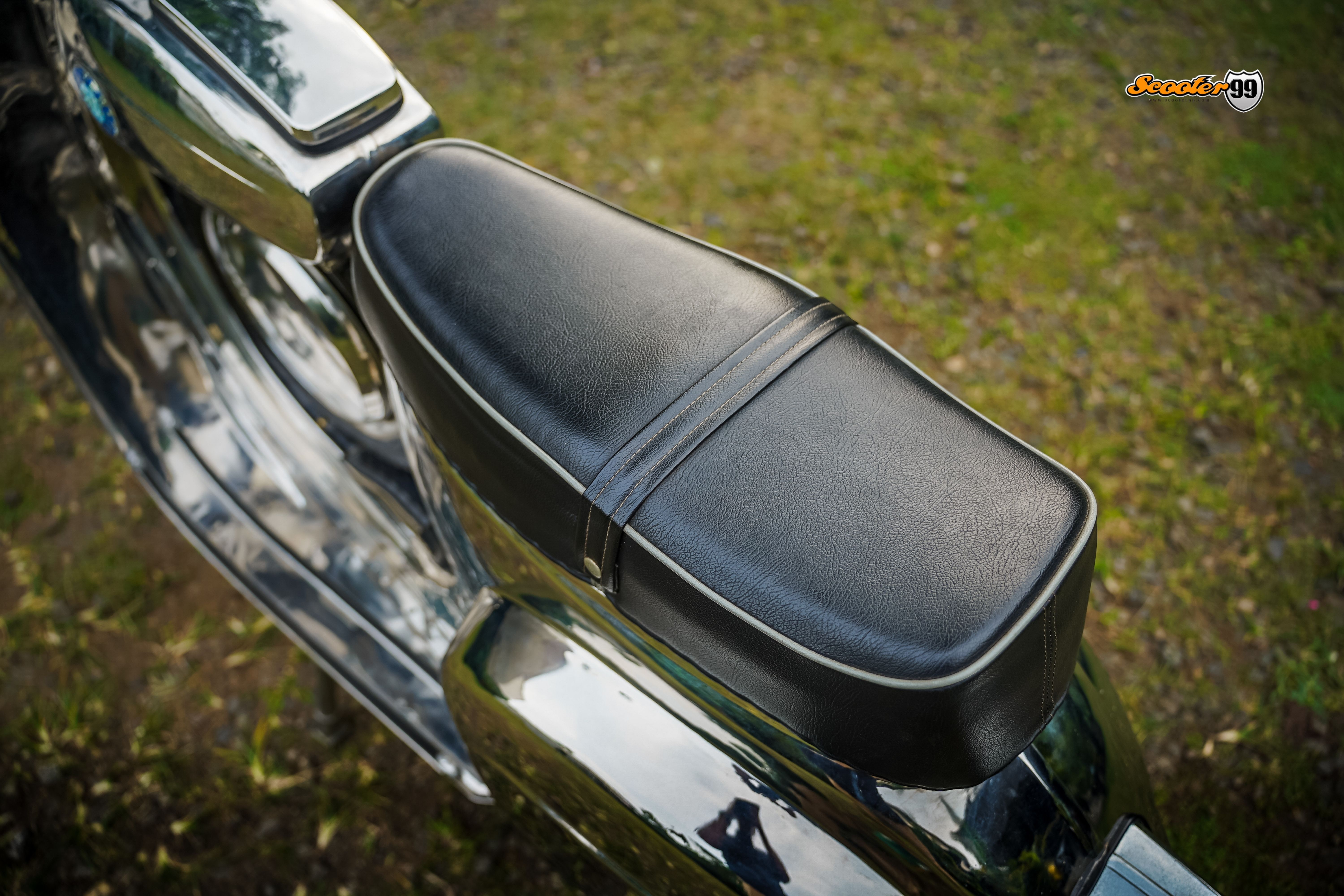 Vespa 90SS Stainless Steel – front profile